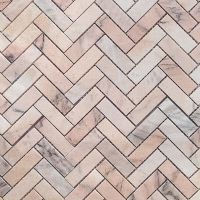 Мозаика Caramelle mosaic Pietrine 7 мм Rosa Salmone POL fish 28,2x31,7 см — фото 1, Мозаика