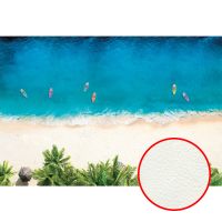 Фреска Ortograf Relax 34262 Фактура флок FLK Флизелин (4*2,7) Синий/Зеленый/Бежевый, Небо/Море/Пейзаж — фото 1, Фрески