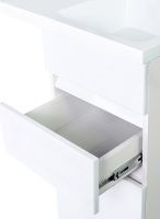 Тумба с раковиной Orange Sistema 100 R ST-40TUW+RAR Белая глянцевая — фото 7, Тумбы с раковиной