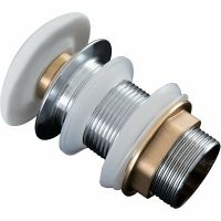 Донный клапан Aquanet 330951 click-clack Белый матовый — фото 2, Донные клапаны