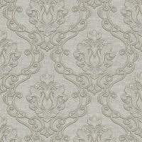 Обои Zambaiti Parati Tradizione Italiana 2025 Z21720 Винил на флизелине (0,53*10,05) Серый, Дамаск — фото 1, Обои для стен