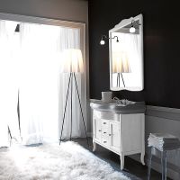 Зеркало Kerasan Retro 90 734530 Белое матовое — фото 3, Мебель для ванной