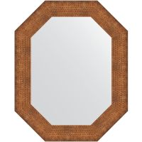 Зеркало Evoform Polygon 76х61 BY 7294 в багетной раме - Медная кольчуга 88 мм — фото 1, Мебель для ванной