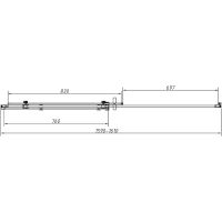 Душевая дверь Vincea Como-N 160 профиль Черный стекло прозрачное арт-VDS-4CN160CLB — фото 7, Раздвижные душевые двери
