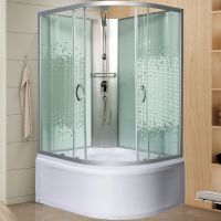 Душевая кабина Мономах XL Б/К 100x80x44 МЗ L 10000012098 без гидромассажа — фото 1, Душевые кабины