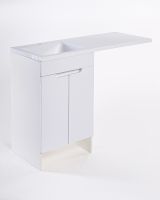 Тумба с раковиной Orange Sistema 110 L STD-110TUW+RAL Белая — фото 11, Тумбы с раковиной