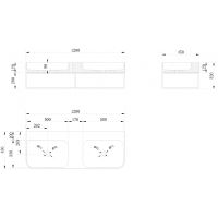 Товар: Консоль с раковиной Abber Stein 120 AS2646 Черная - фото 5 Консоль с раковиной Abber Stein 120 AS2646 Черная — фото 5, Мебель для ванной