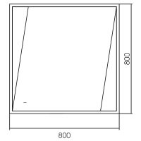 Зеркало Silver Mirrors Vangog 80 LED-00002762 с подсветкой с бесконтактным выключателем и диммером — фото 9, Зеркала в ванную комнату