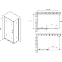 Товар: Душевой уголок Abber Schwarzer Diamant 120x70 AG30120B5-S70B5 профиль Черный стекло прозрачное - фото 5 Душевой уголок Abber Schwarzer Diamant 120x70 AG30120B5-S70B5 профиль Черный стекло прозрачное — фото 5, Прямоугольные душевые уголки