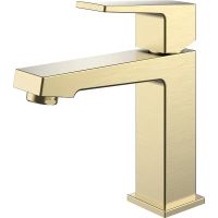 Смеситель для раковины Splenka S01.10.03 Золото матовое — фото 1, Смесители для раковины