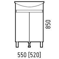 Товар: Тумба под раковину Corozo Джуно 55 SD-00001546 Белая - фото 4 Тумба под раковину Corozo Джуно 55 SD-00001546 Белая — фото 4, Мебель для ванной