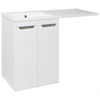 Тумба под раковину Runo Лира 120 УТ000003443 Белая — фото 2, Тумбы под раковину