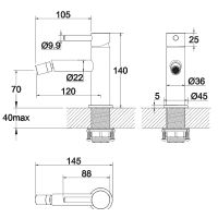 Товар: Смеситель для биде Whitecross Y brushed nickel Y1220NIB Брашированный никель - фото 3 Смеситель для биде Whitecross Y brushed nickel Y1220NIB Брашированный никель — фото 3, Смесители
