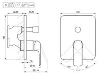 Товар: Смеситель для душа Ravak Flat FL 065.20 X070179 Черный матовый - фото 6 Смеситель для душа Ravak Flat FL 065.20 X070179 Черный матовый — фото 6, Смеситель для душа