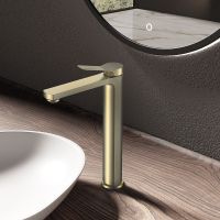 Смеситель для раковины Vincea Arco VBF-4AR02BG Брашированное золото — фото 2, Смесители