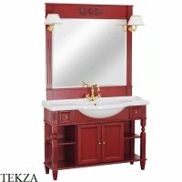 Зеркало Migliore Kantri 120 26741 Бордовое — фото 2, Мебель для ванной