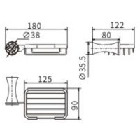 Мыльница CeramaLux Virginia 94305A Хром — фото 2, Мыльницы