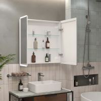 Товар: Зеркальный шкаф Reflection Cube 800х800 RF2213CB с подсветкой Белый матовый - фото 11 Зеркальный шкаф Reflection Cube 800х800 RF2213CB с подсветкой Белый матовый — фото 11, Мебель для ванной