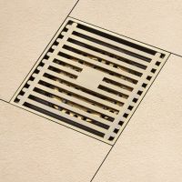 Душевой трап Gappo G81004-4 с решеткой Бронза — фото 6, Трапы для душа