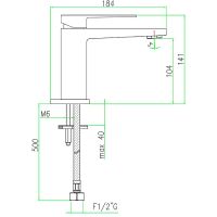 Смеситель для раковины Webert Pegaso PE830102015SSE Хром — фото 2, Смесители для раковины
