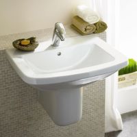 Товар: Раковина Jacob Delafon Panache 56 E1434-00 Белая - фото 3 Раковина Jacob Delafon Panache 56 E1434-00 Белая — фото 3, Раковины