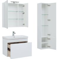 Комплект мебели для ванной Aquanet София 80 203650 подвесной Белый — фото 7, Комплекты мебели для ванной