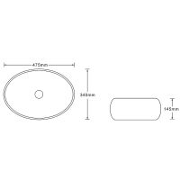 Раковина-чаша SantiLine 47 SL-7028 Белый мрамор — фото 2, Раковины накладные