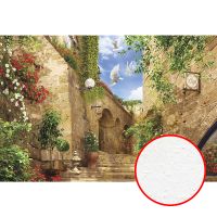 Фреска Ortograf Городской пейзаж 3421 Фактура бархат FX Флизелин (4*2,7) Бежевый/Разноцветный, Город/Пейзаж арт-3421 (бархат FX) — фото 1, Фрески