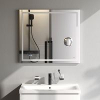 Товар: Зеркало AM.PM Gem 80 M91AMOX0803WG с подсветкой с механическим выключателем - фото 3 Зеркало AM.PM Gem 80 M91AMOX0803WG с подсветкой с механическим выключателем — фото 3, Зеркала в ванную комнату