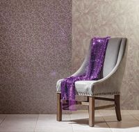 Обои Milassa Casual 21 007 Флизелин (1*10,05) Фиолетовый/Зеленый, Листья/Абстракция — фото 2, Обои для стен