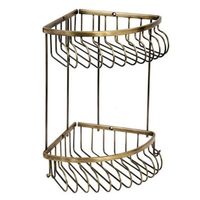 Угловая полка Boheme Medici 10622 Бронза — фото 1, Полки для ванной и душа