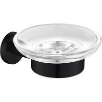 Мыльница Aquanet 4585MB 241913 Черная матовая — фото 1, Мыльницы