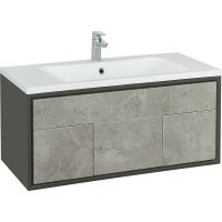 Тумба под раковину Aquaton Уэльс 80 1A267901WA6A0 подвесная Авеллино грей Антрацит — фото 1, Тумбы под раковину