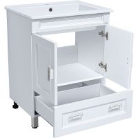 Тумба с раковиной Misty Дива 85 УТ000011765 Белая — фото 2, Мебель для ванной