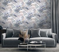 Обои Accento Flamenco 283364 Винил на флизелине (1,06*10,05) Разноцветный, Абстракция/Цветы — фото 6, Обои для стен