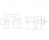 Смеситель для раковины Abber Weiss Insel AF8082W Белый хром — фото 3, Смесители для раковины
