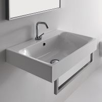 Товар: Раковина Kerasan Cento 70 353201*1 Белая - фото 3 Раковина Kerasan Cento 70 353201*1 Белая — фото 3, Раковины