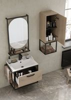 Тумба под раковину Aquaton Лофт Фабрик 65 1A242301LTDU0 подвесная Дуб эндгрейн — фото 10, Мебель для ванной