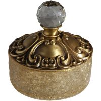 Контейнер для хранения Migliore Cristalia 16761 Бронза с кристаллом Swarovski — фото 1, Органайзеры для ванной