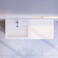 Раковина AM.PM X-Joy 120 L M85AWPL1201WG с местом под стиральную машину Белая — фото 2, Раковины