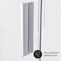 Душевой уголок AM.PM Gem 90x90 W90G-405-090MT профиль Хром матовый стекло прозрачное — фото 7, Душевые уголки