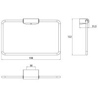 Кольцо для полотенец Emco Flow 2755 001 00 Хром — фото 3, Полотенцедержатели