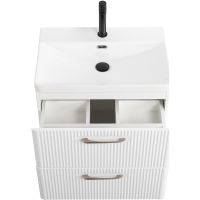 Тумба под раковину BelBagno Due 50 DUE-500-2C-SO-BL-P подвесная Bianco Lucido — фото 5, Тумбы под раковину