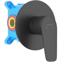 Смеситель для душа Aquatek Бетта AQ1166MB Черный матовый — фото 1, Смеситель для душа