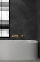 Смеситель для ванны Boheme Uno 464-3-MG Золото матовое — фото 4, Смесители