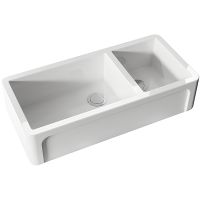 Кухонная мойка Kerasan Hannah Oxfordshire 100 543001 Белая — фото 1, Кухонные мойки