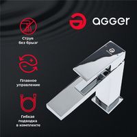 Смеситель для раковины Agger Great Хром арт-A2802100 — фото 2, Смесители для раковины