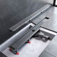 Душевой лоток AM.PM MasterFlow 80 W01SC-U11-080-04SB с решеткой Хром матовый / под плитку Tile — фото 19, Душевые лотки