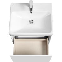 Тумба под раковину Aquaton Асти 55 1A263101AX2B0 подвесная Белая — фото 4, Тумбы под раковину