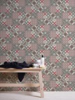 Обои AS Creation New Life 37684-3 Винил на флизелине (0,53*10,05) Розовый/Серый, Орнамент — фото 4, Обои для стен